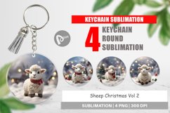 Keychain Sheep Christmas Product Image 1