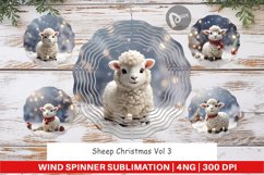 Wind Spinner Sheep Christmas Product Image 1