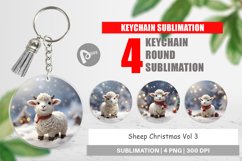 Keychain Sheep Christmas Product Image 1
