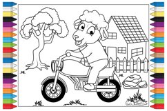 coloring animal cartoon for kids Product Image 1