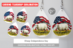 Earring Sheep 4th of July Product Image 1