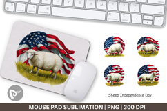 Mouse Pad Sheep 4th of July Product Image 1