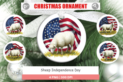 Ornament Sheep 4th of July Product Image 1