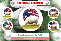 Ornament Sheep 4th of July Product Image 1