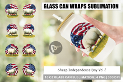 Glass Can Sheep 4th of July Product Image 1