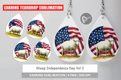 Earring Sheep 4th of July Product Image 1