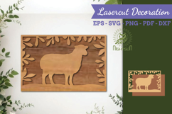 Sheep Lasercut Wall Decor SVG Product Image 1