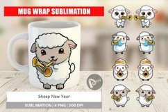 Mug Wrap Design Sheep New Year Product Image 1