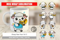 Mug Wrap Design Sheep New Year Product Image 1