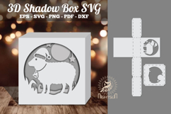 Sheep Papercut Shadow Box Product Image 1