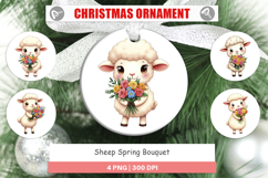 Ornament Sheep Spring Bouquet Product Image 1
