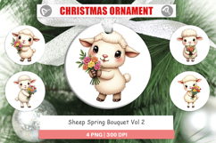 Ornament Sheep Spring Bouquet Product Image 1