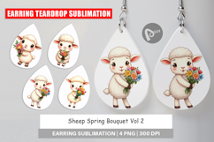 Earring Sheep Spring Bouquet Product Image 1