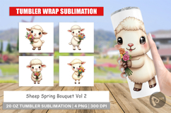 Tumbler Sheep Spring Bouquet Product Image 1