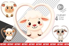 Clipart Heart Sheep Product Image 1