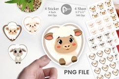 Sticker Heart Sheep Product Image 1