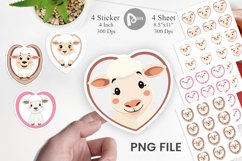 Sticker Heart Sheep Product Image 1