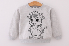 Cow svg png, Cute baby cowboy cow character, farm life svg, Product Image 2
