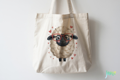 Funny Valentine Sheep Clipart Product Image 4