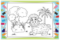 Coloring Cute Animal Cartoon For Kids Product Image 14