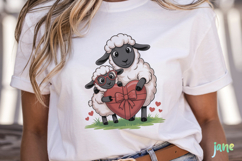 Funny Valentine Sheep Clipart Product Image 2