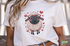Funny Valentine Sheep Clipart Product Image 2
