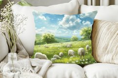 Sheeps in Meadows Digital Paper Bundle Product Image 5