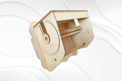 Gift wall towel dispenser, wall shelf, laser cutting design Product Image 1