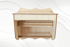 Gift wall towel dispenser, wall shelf, laser cutting design Product Image 5