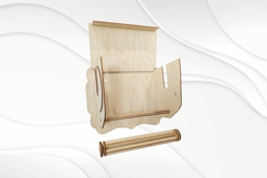 Gift wall towel dispenser, wall shelf, laser cutting design Product Image 3