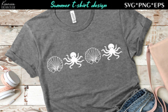 Coquette Clam |Summer Vibes| Summer T-shirt SVG Product Image 1