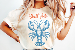 Summer Coastal Line Art Clipart | SVG &amp; PNG |Summer BUNDLE Product Image 17