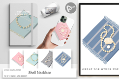 Digital Paper Shell Necklace Product Image 1