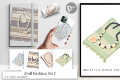 Digital Paper Shell Necklace Product Image 1