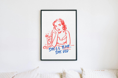 Shell Yeah, She Did! Sassy Swimsuit Girl, Sublimation PNG Product Image 5