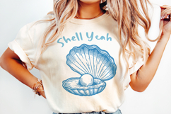 Summer Coastal Line Art Clipart | SVG &amp; PNG |Summer Beach Product Image 3