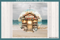 Summer Wind Spinner PNG Coastal Summer Sublimation Decor Product Image 1