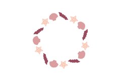 Shells Monogram Frame SVG Cut File Product Image 1