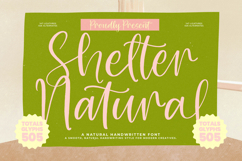 Shelter Natural - Natural Handwritten Font Product Image 1