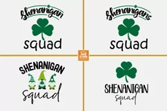 Shenanigan Squad Svg | St Patricks SVG DXF PNG | Gnome Svg Product Image 1