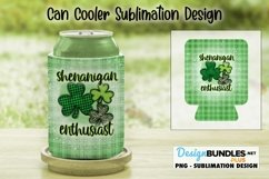 Shenanigan Enthusiast St Patricks Day Sublimation Can Cooler Product Image 1
