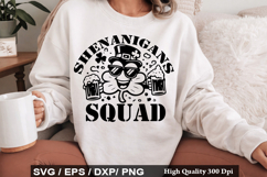 Funny Drinking St Patrick's Day SVG Design -One lucky grandm Product Image 5