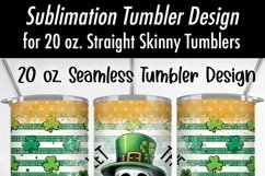 Shenanigans Begin Skeleton 20 oz Sublimation Tumbler Wrap Product Image 4