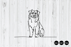 Shepherd Dog Line Art SVG, Dog SVG, Minimalist Dog Product Image 1