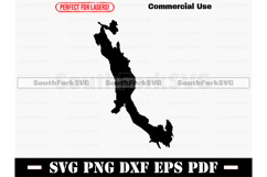 Sherbrooke Lake NS CA Map SVG PNG DXF EPS PDF Product Image 1