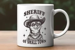 Sheriff of Small Town Chihuahua SVG | Cute Cowboy Dog Design Product Image 2