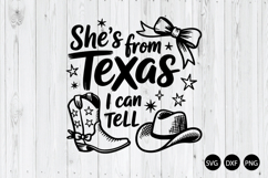 She's from Texas I Call Tell SVG, Funny Texas Girl SVG Product Image 1