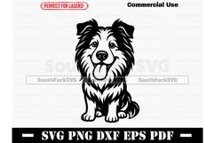 Shetland Sheepdog big head SVG PNG DXF EPS PDF Product Image 1