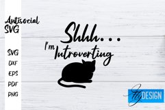 Antisocial Quotes SVG | Sarcastic Quotes|Funny Quotes Design Product Image 1