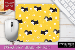 Shiba Inu Dog Mouse Pad Sublimation Cute Chibi Puppy PNG Product Image 1